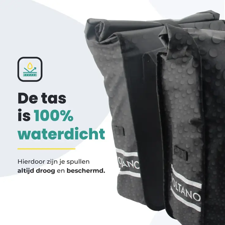 Voltano Dubbele Rolltop Fietstas 48L
