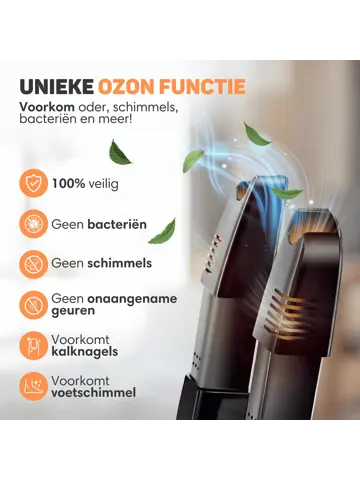 Schoenendroger met Ozone - PRO - Droogfunctie