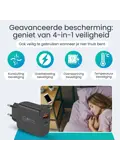 USB-C Snellader - 45W + USB-A 18W - 2m