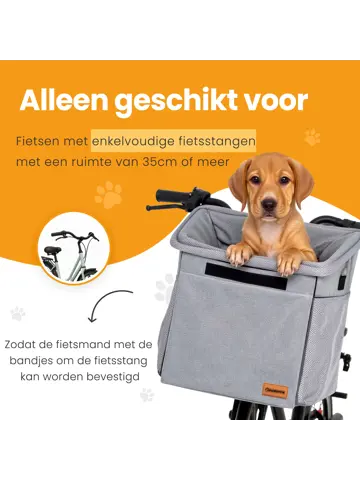 Pawesome 3-in-1 Fietsmand voor honden
