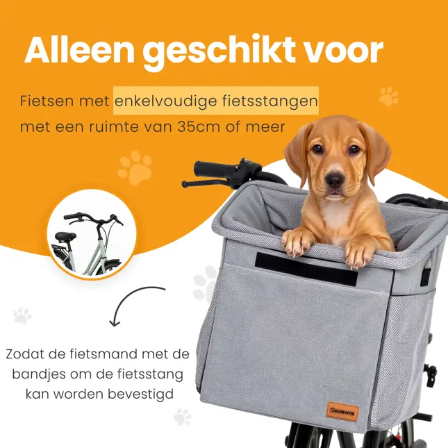 Pawesome 3-in-1 Fietsmand voor honden