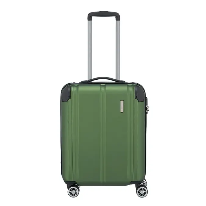 Travelite City 4 Wiel Trolley S green Groen