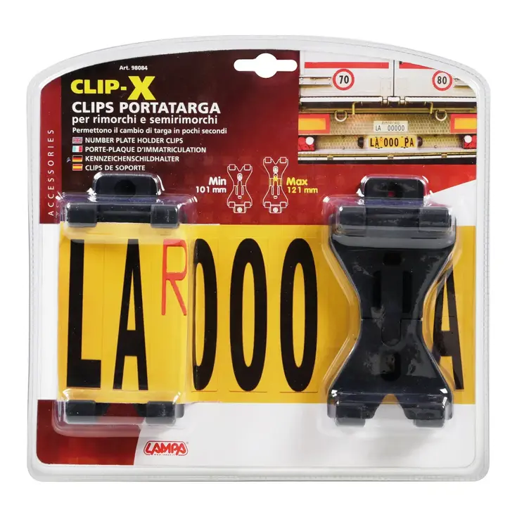 Kentekenplaathouder clips