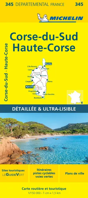Wegenkaart Local 345 Corse-du-Sud