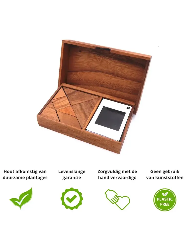 Tangram – Houten Puzzelspel (2p)