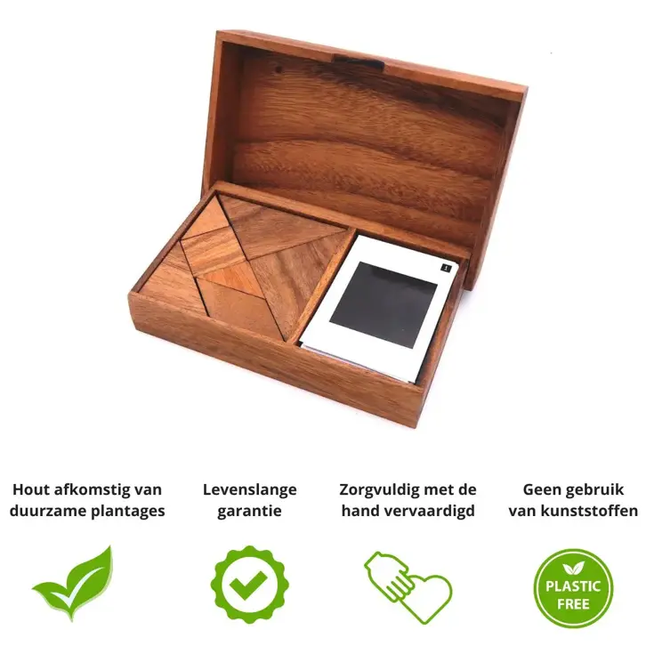 Tangram – Houten Puzzelspel (2p)