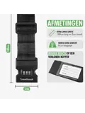 Kofferriem met Cijferslot - 2-Pack