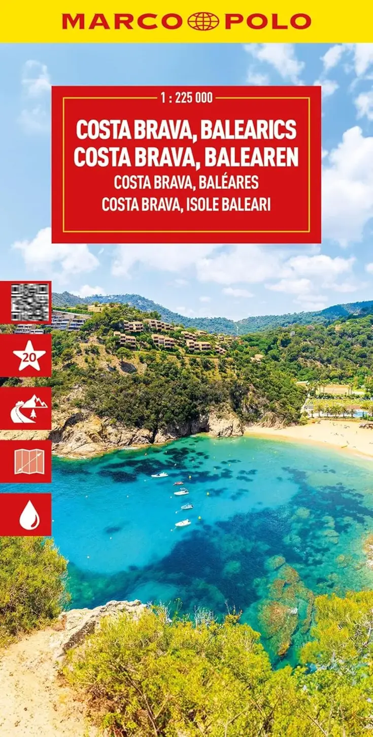 Wegenkaart Costa Brava - Balearen