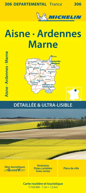 Wegenkaart Local 306 Aisne Ardennes