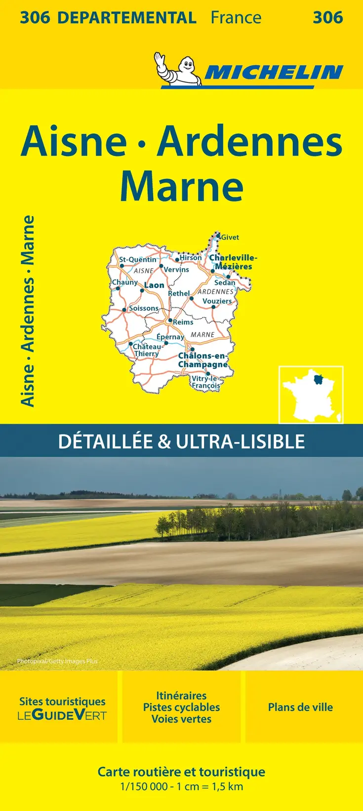 Wegenkaart Local 306 Aisne Ardennes