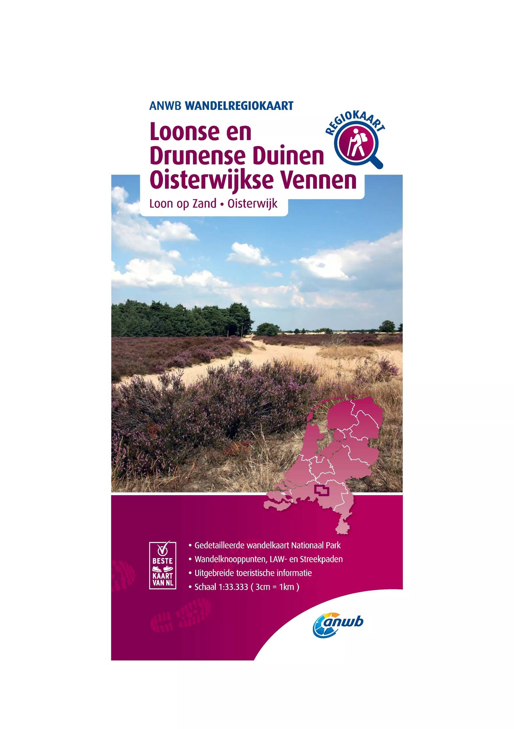 ANWB  Wandelkaart Loonse en Drunense Duinen main product image