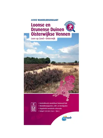 ANWB Wandelkaart Loonse en Drunense Duinen