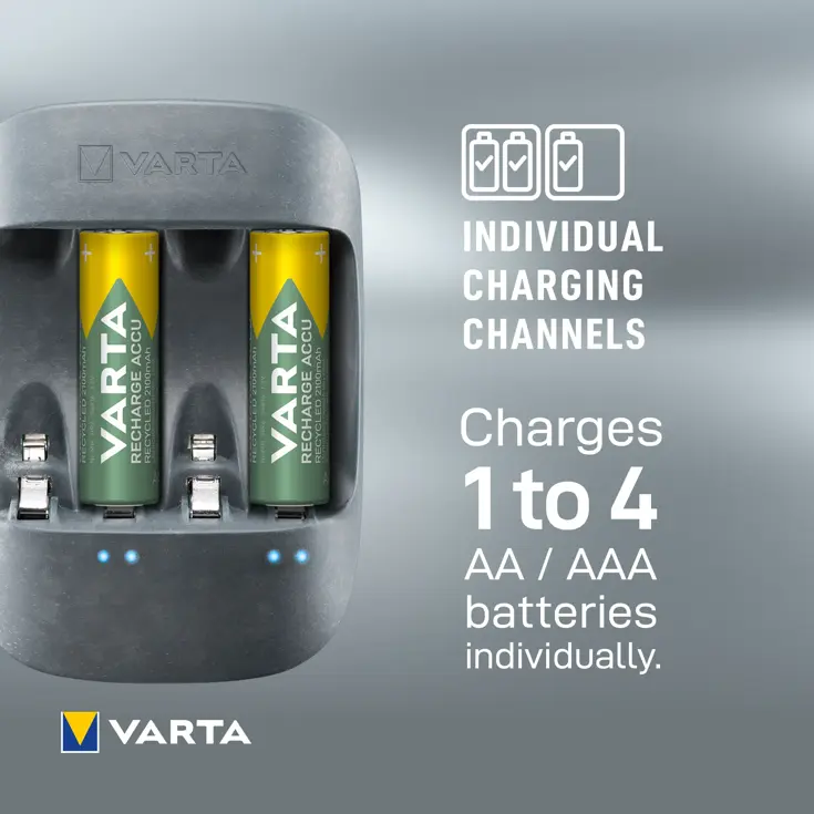 Eco Charger Pro Recycled - Batterijoplader - Varta
