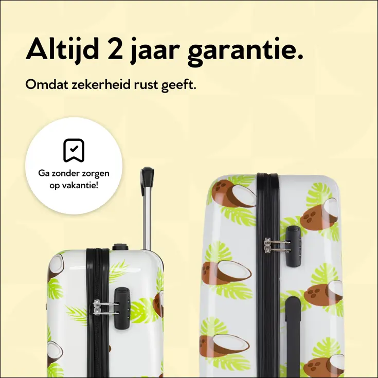 Handbagage Koffer met print - 55cm