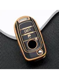 TPU Sleutelhoesje voor Fiat / Abart goud B3