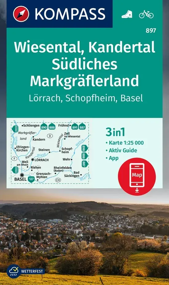 Wandelkaart WK897 Wiesental