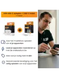 USB-C Kabel 1 meter met USB-C Adapter