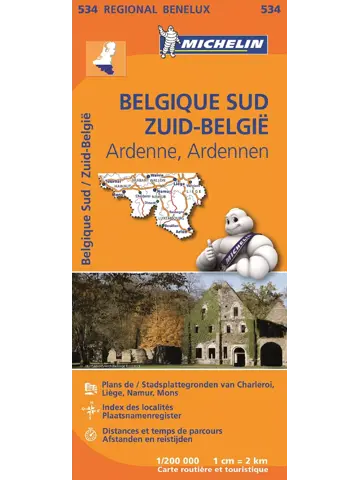 Michelin wegenkaart Regional 534 België zuid