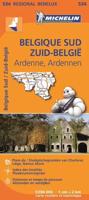 Michelin wegenkaart Regional 534 België zuid