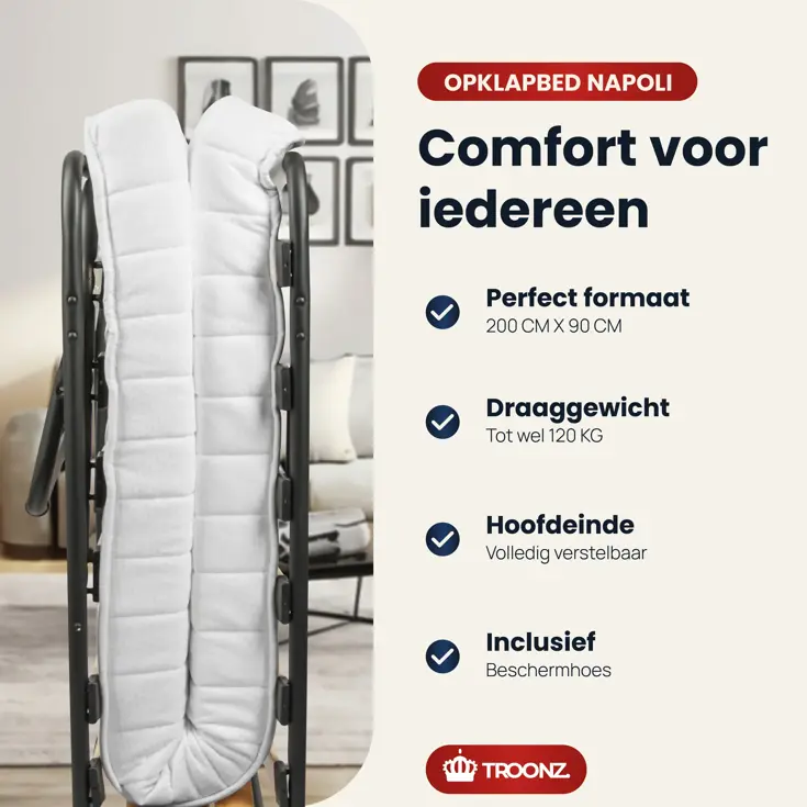 Troonz Campingbed Napoli - 90 x 200 - Set