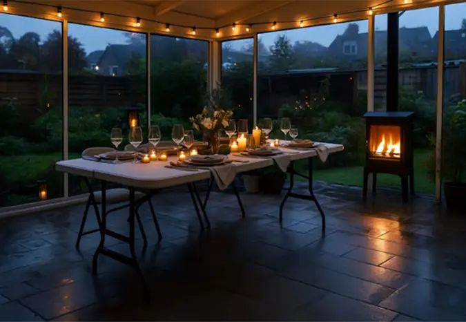 HEM Campingtafel inklapbaar 180x70 cm - White