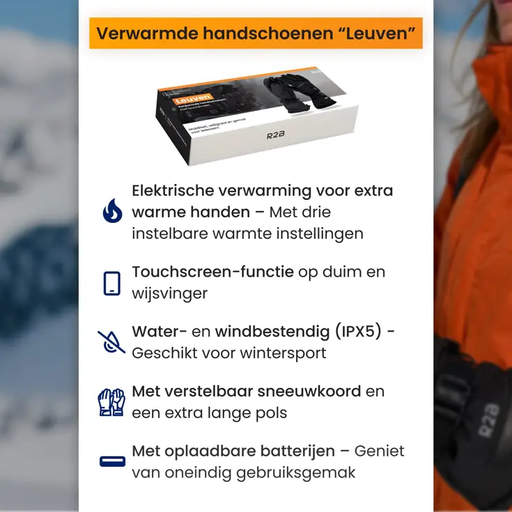 Verwarmde Handschoenen oplaadbaar