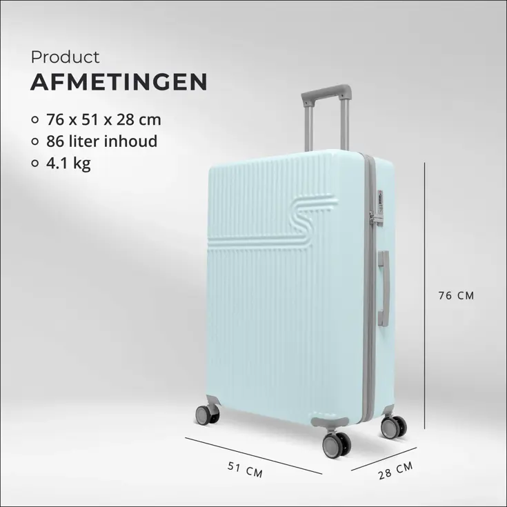 Grote Reiskoffer 76cm - 86L