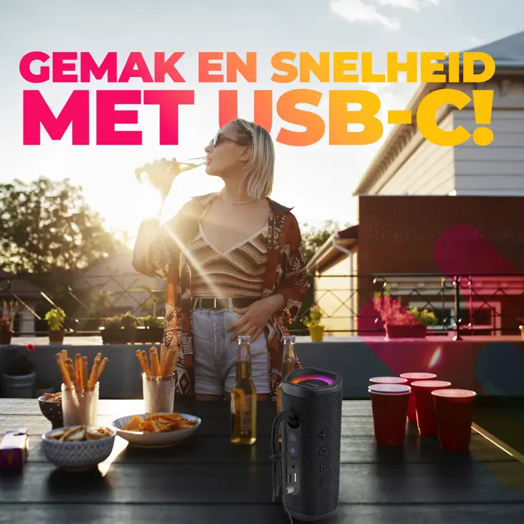 BTV223 Zwart Bluetooth speaker