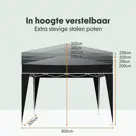 LifeGoods Partytent Plus – 3x3 m