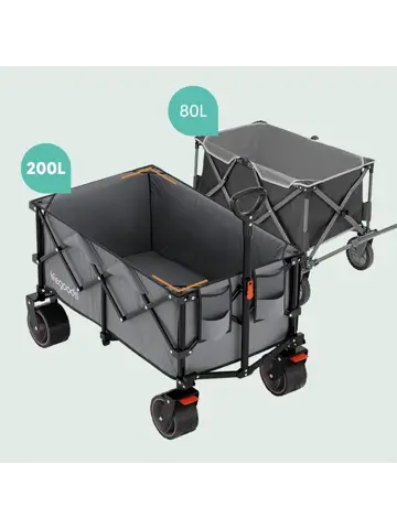 LifeGoods Bolderkar - 100KG - 200L