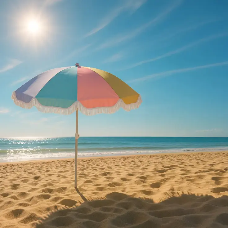 Strandparasol Ø160 cm Verstelbaar