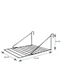 BRASQ Droogrek Hangend - 5 meter - 53x71x27 cm