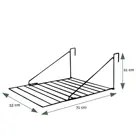 BRASQ Droogrek Hangend - 5 meter - 53x71x27 cm