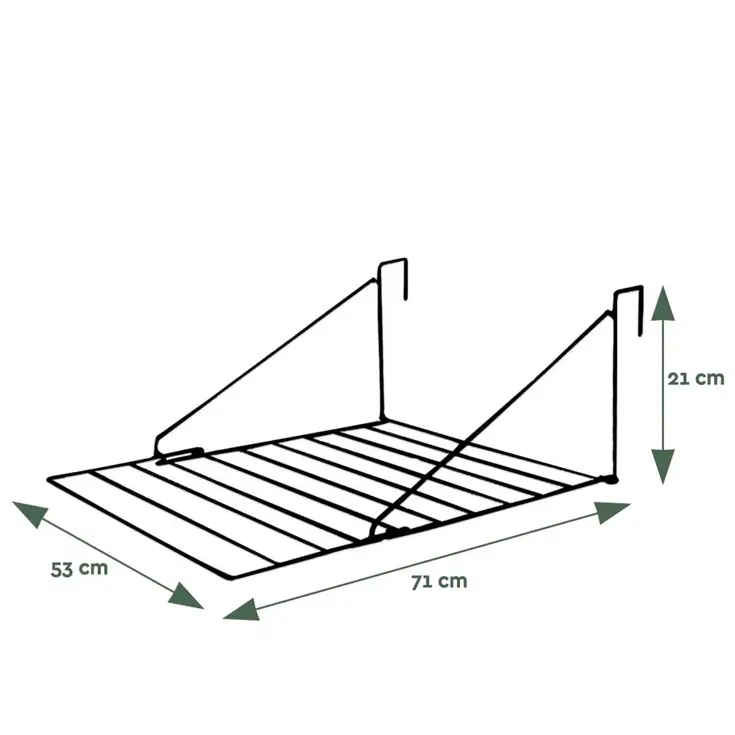 BRASQ Droogrek Hangend - 5 meter - 53x71x27 cm