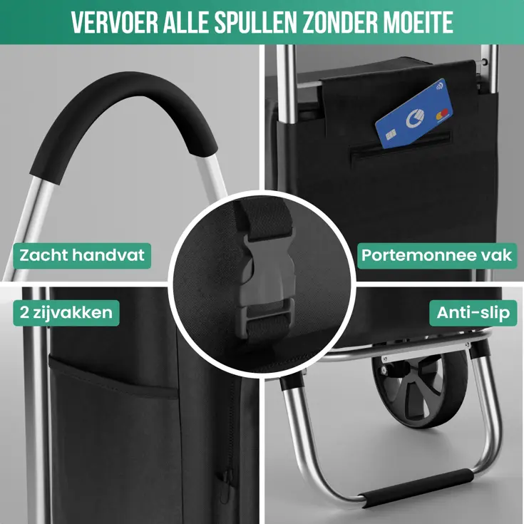 Boodschappentrolley 45L - Koelvak