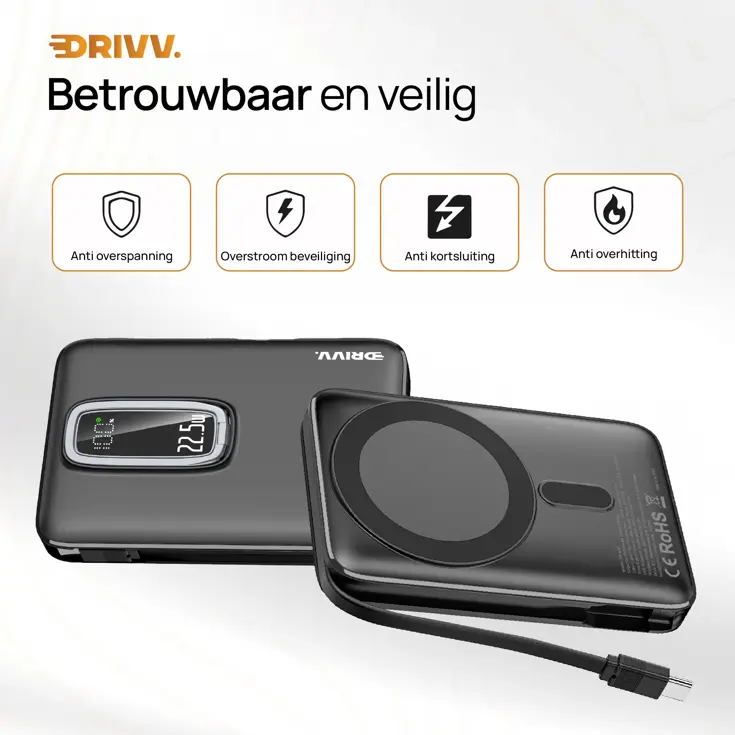 Magnetische Powerbank 10000 mAh