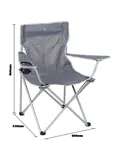 Bo-Camp Vouwstoel Compact Staal
