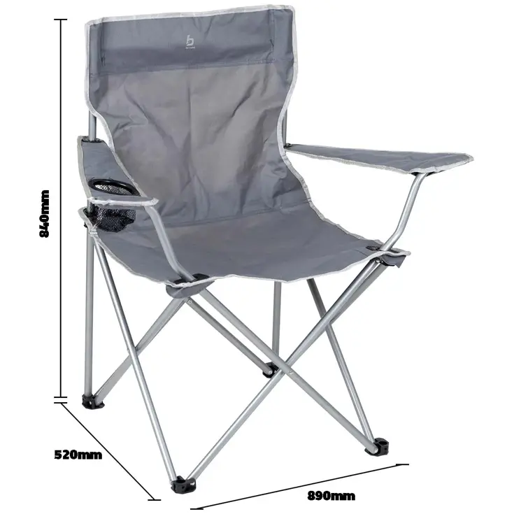 Bo-Camp Vouwstoel Compact Staal