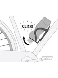 Simson bidonhouder DoubleFit zwart