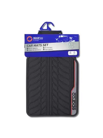 Automatten set - Rubber - Rood