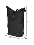 Rolltop fietsrugzak 25L waterafstotend