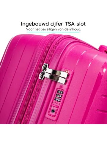 Anti breuk PP reiskoffer L - TSA-slot - 89 - 108L