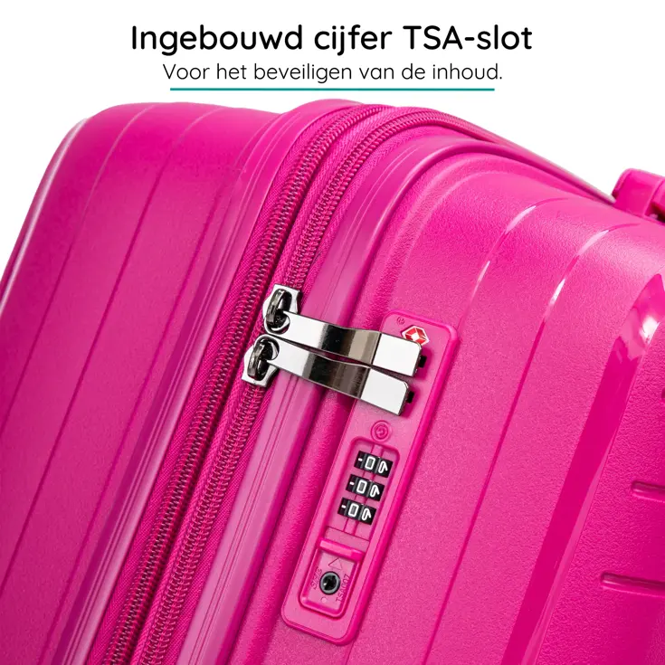 Anti breuk PP reiskoffer L - TSA-slot - 89 - 108L