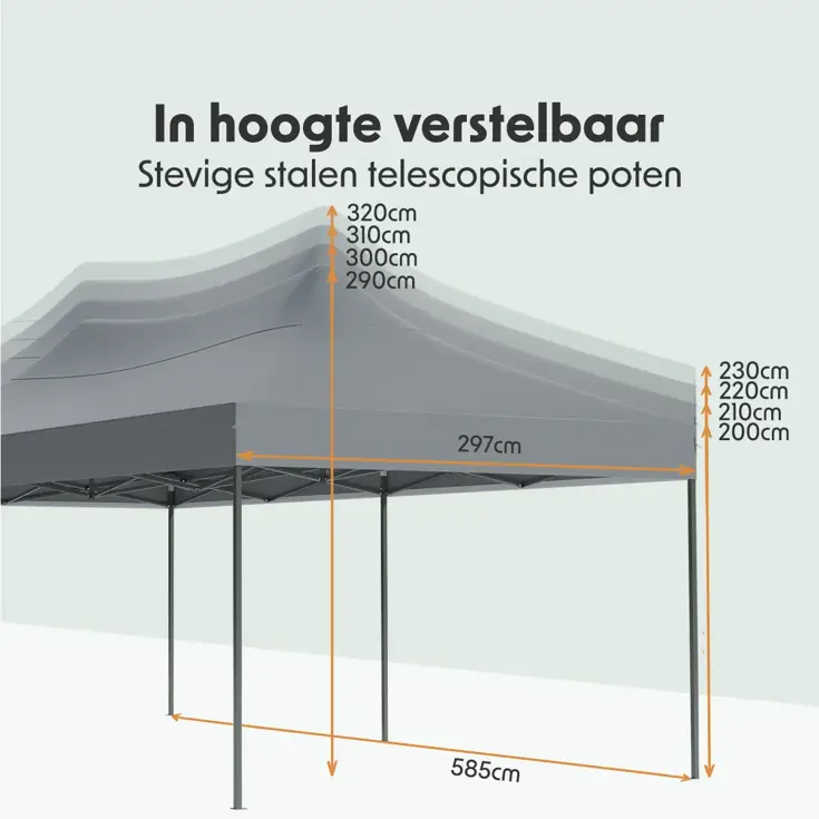 Partytent – 3x6 m