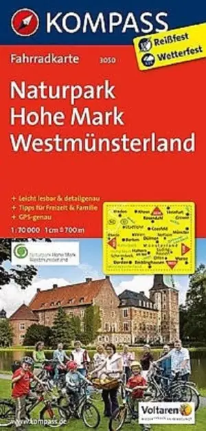 Kompass fietskaart 3050 Naturpark Hohe Mark Westmunsterland
