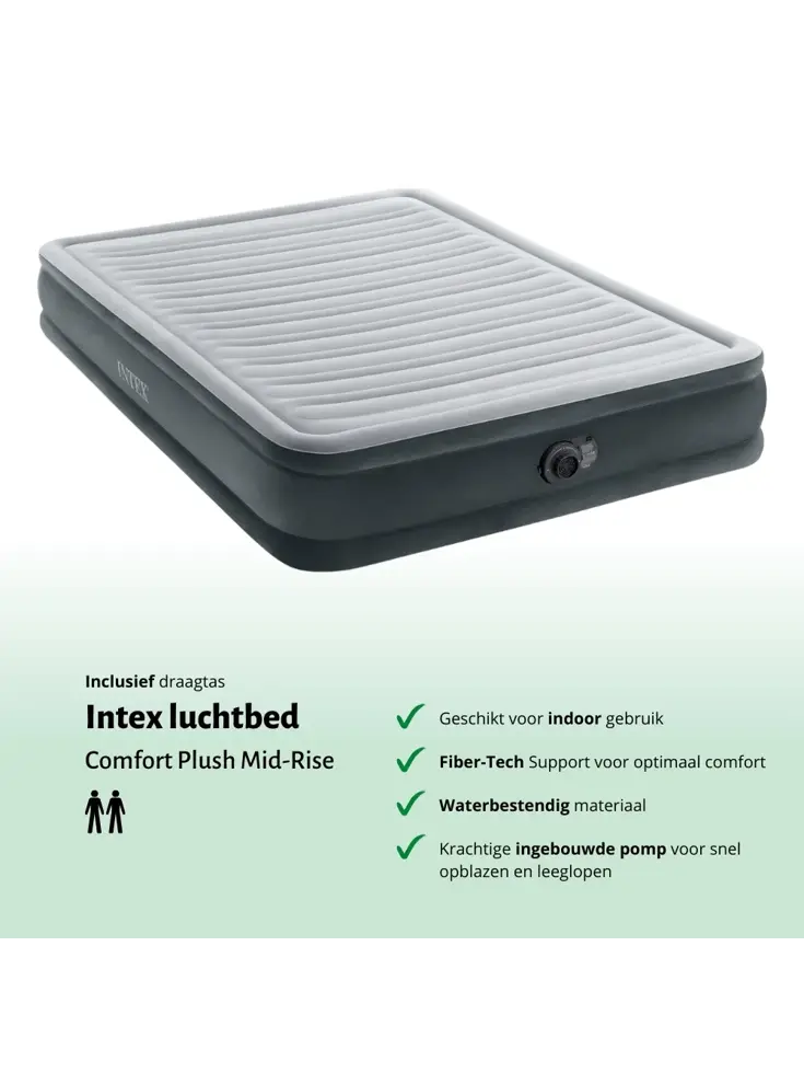 Luchtbed - Intex - 2P - 152x203 + Pomp
