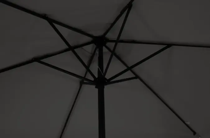 CUHOC Parasol Grijs Ø3m + Hoes en lichte Voet