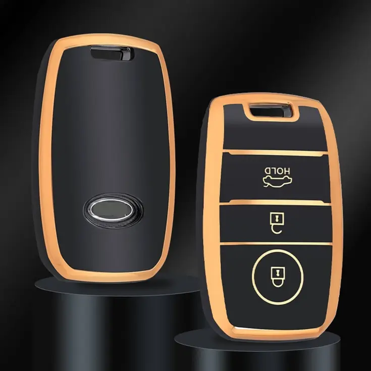 TPU Sleutelhoesje voor Kia goud A3