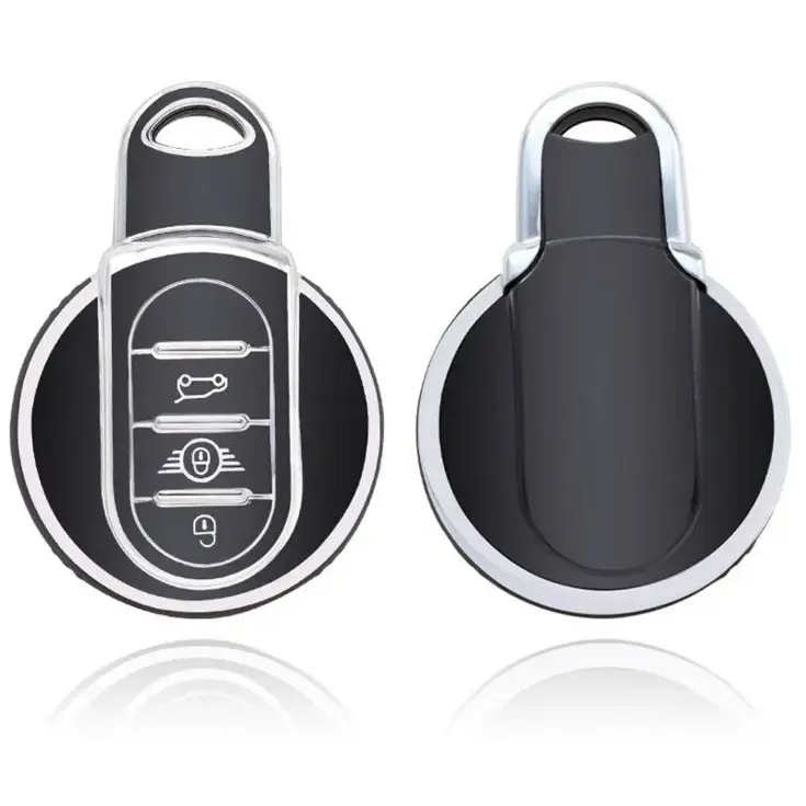TPU Sleutelhoesje voor Mini zwart,zilver C3