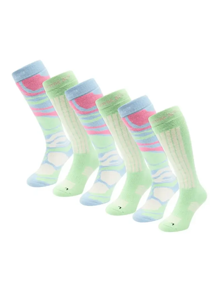 Poederbaas - 6 paar - Dames - Skisokken